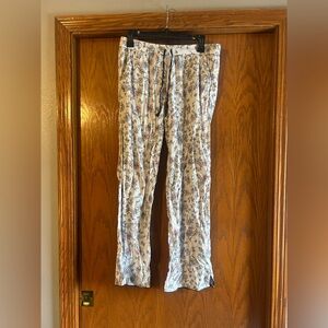 Victoria's Secret Navy and Floral Print Pants